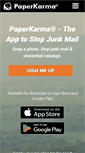 Mobile Screenshot of paperkarma.com